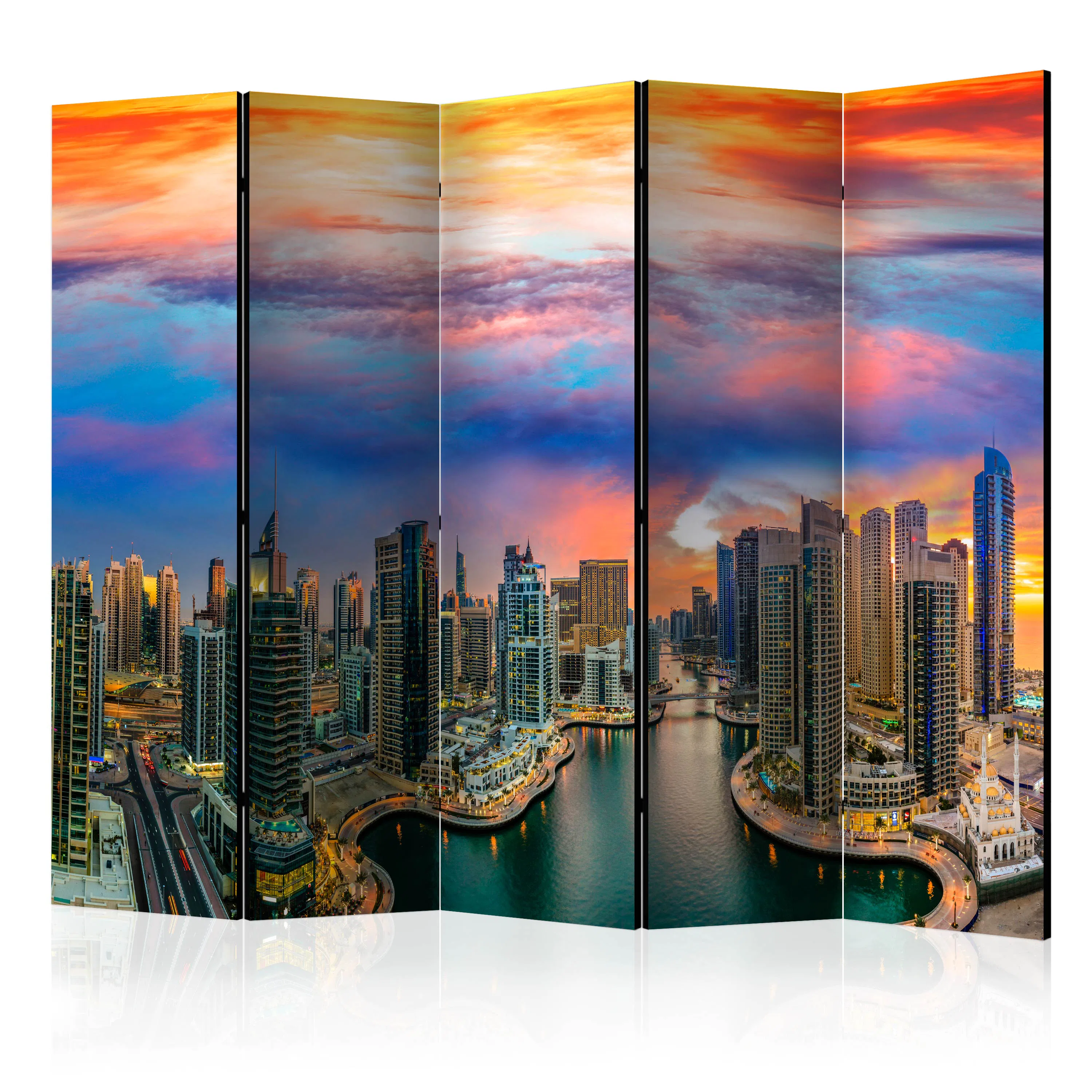Rumsavdelare Skärmvägg Arkiio Afternoon in Dubai II 225x172 cm