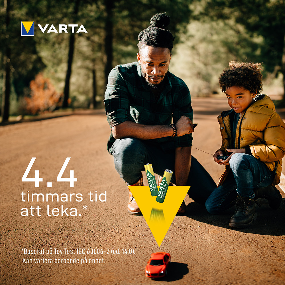 Batteri VARTA Laddningsbara Alkaliska AAA 1000 mAh 4-Pack