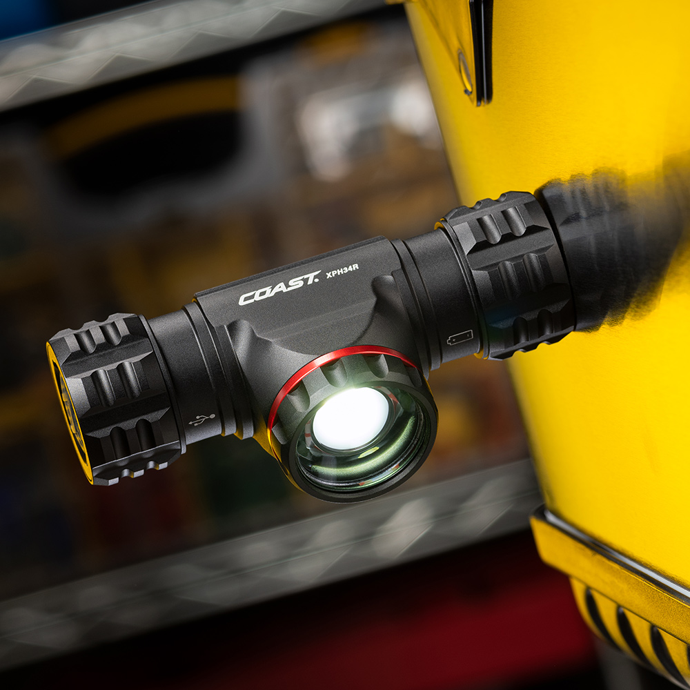 Pannlampa Coast XPH34R Uppladdningsbar 2075 Lumen