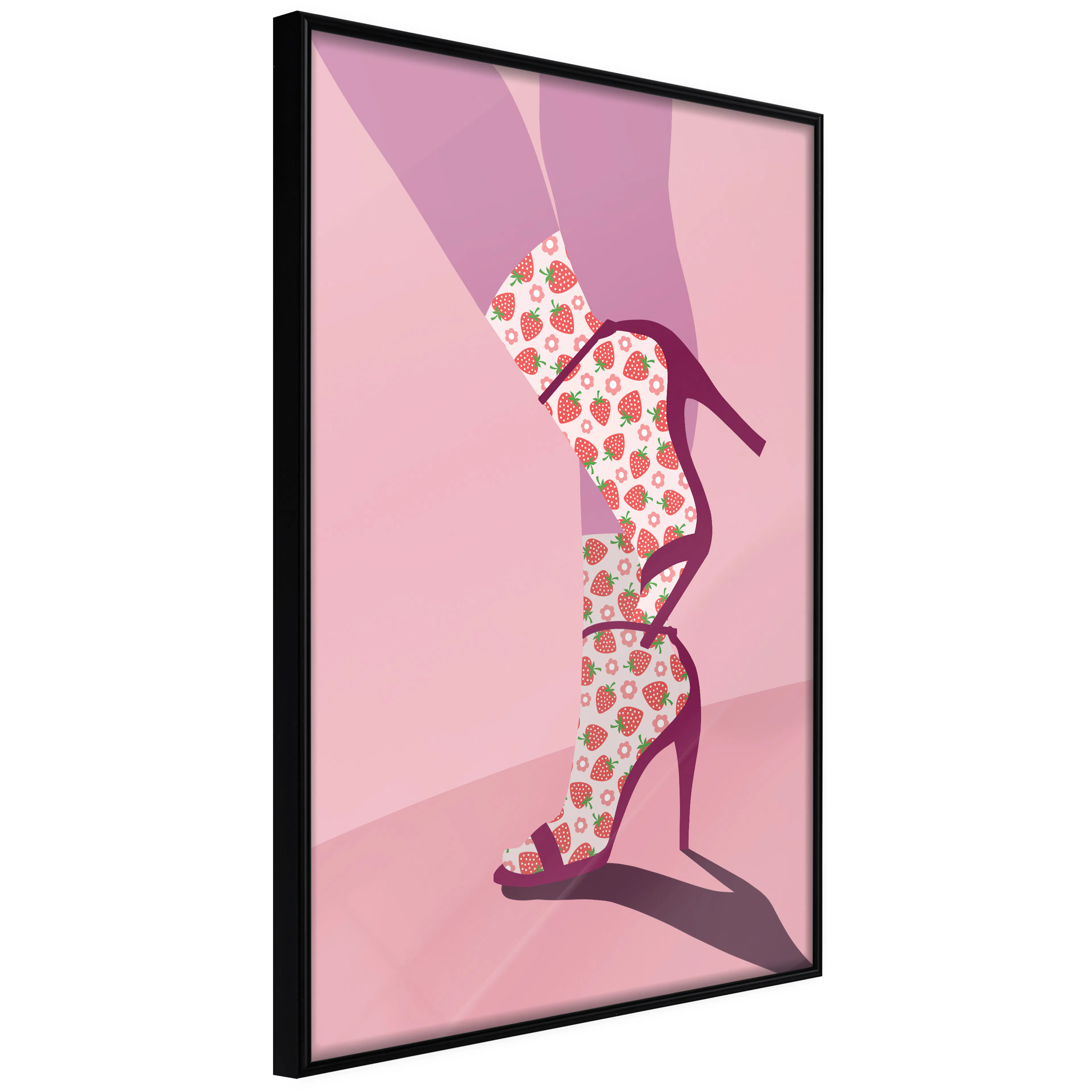 Affisch - Strawberry Socks [Poster] 20x30 Svart ram, 20x30 cm