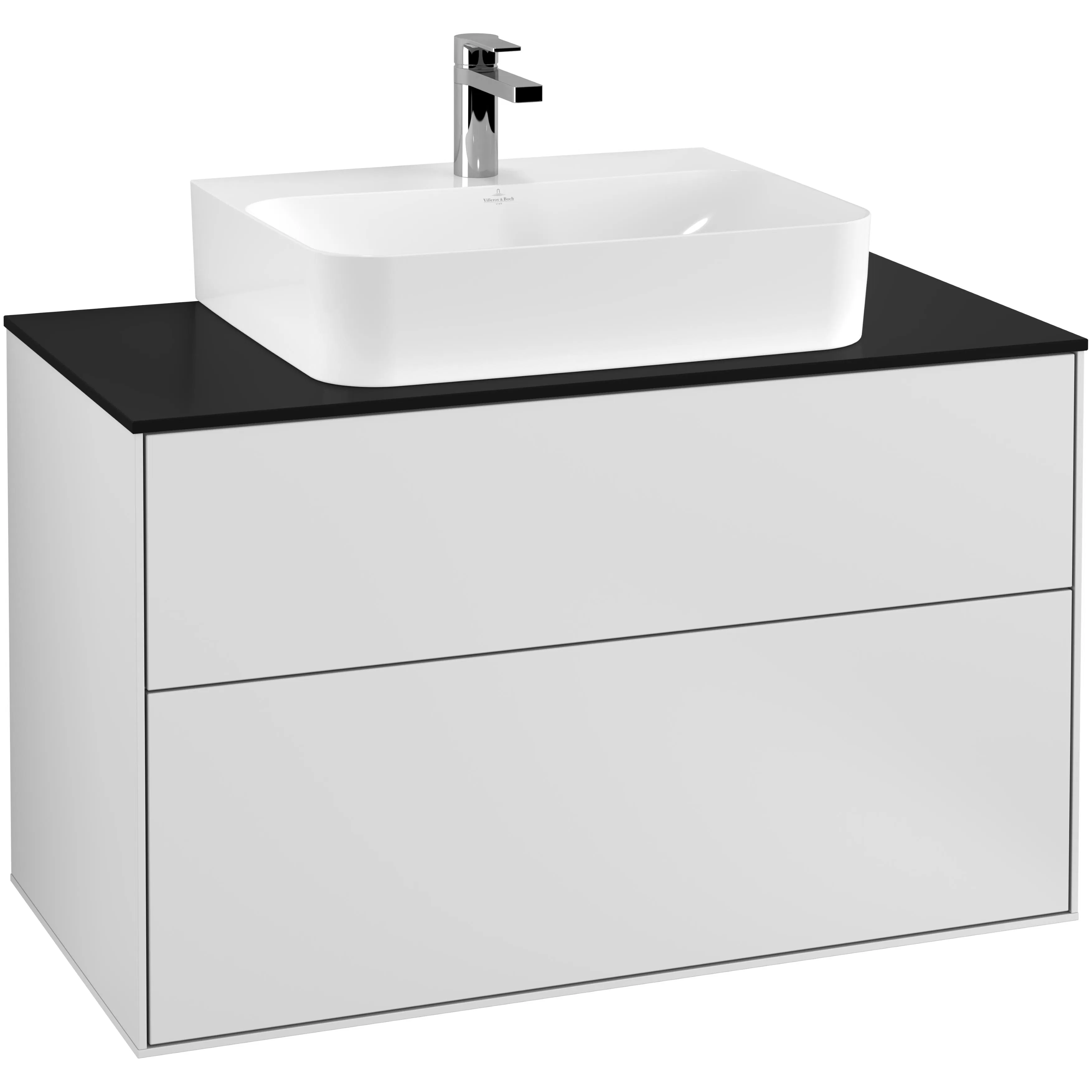 Tvättställsskåp Villeroy & Boch Finion med 2 Lådor och Bänkskiva för Centrerat Tvättställ
