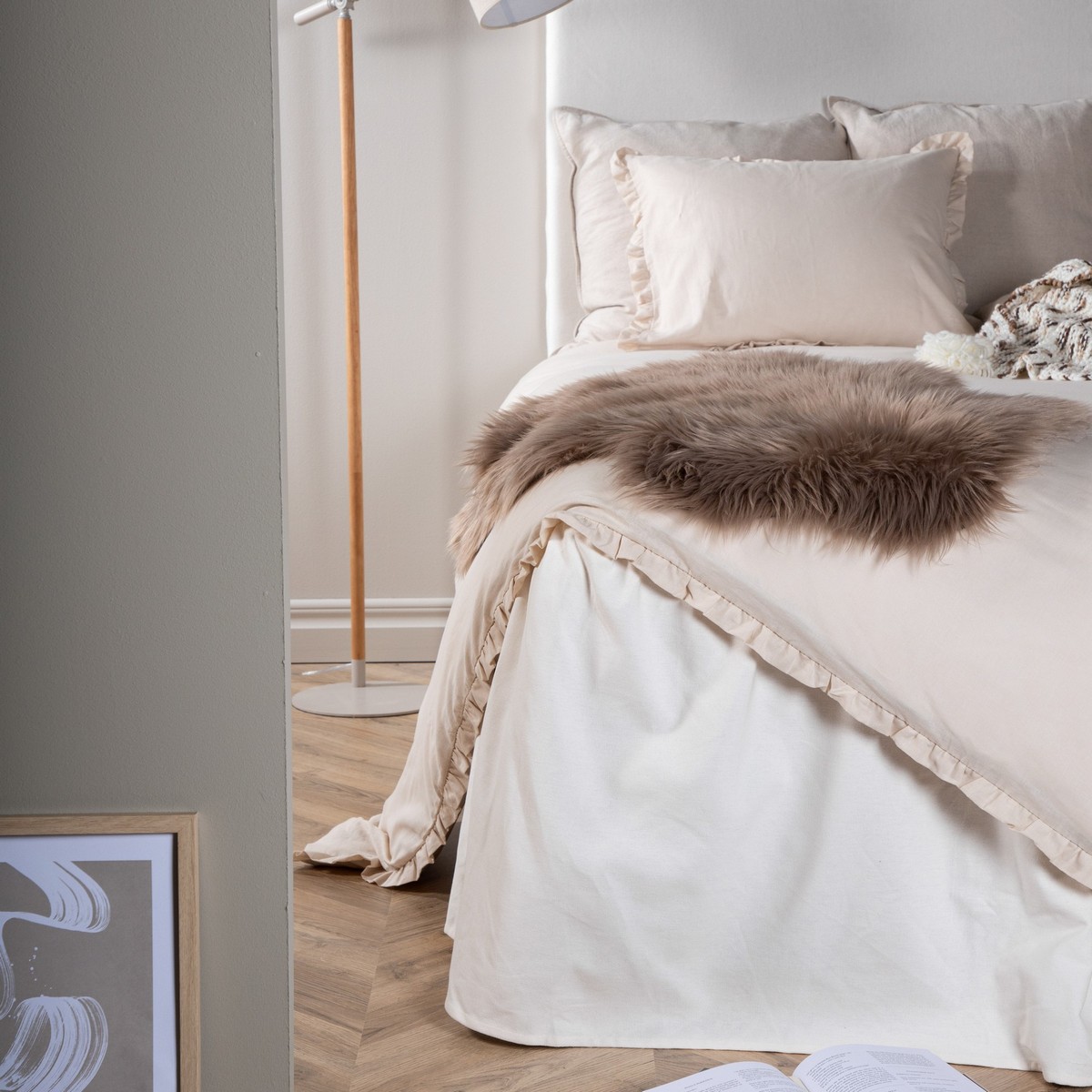 Katy Sheepskin Polyester/fake suede/Acrylic - Brown / - 60*9 Brun