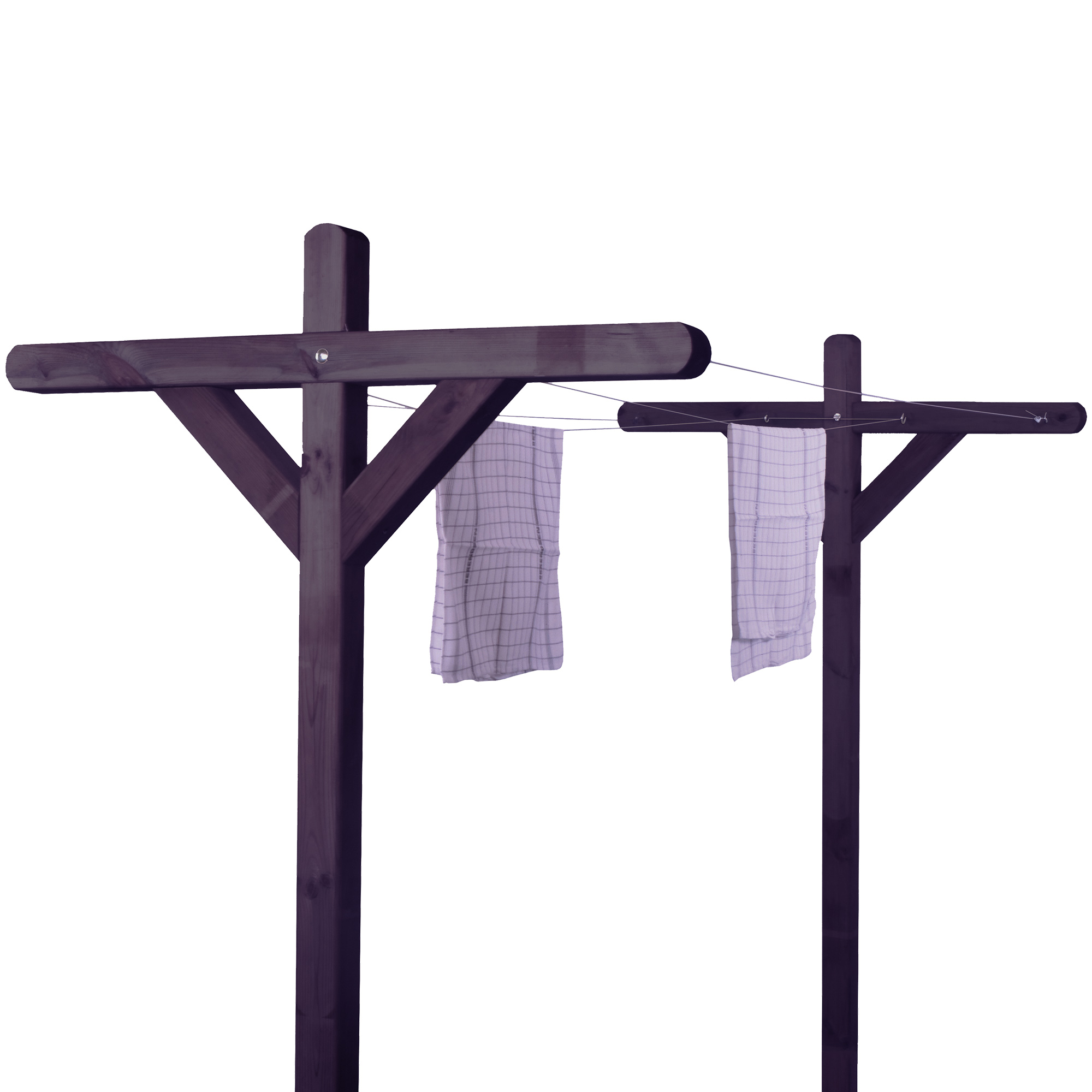 Torkställning Hortus Tryckimpregnerad Svart