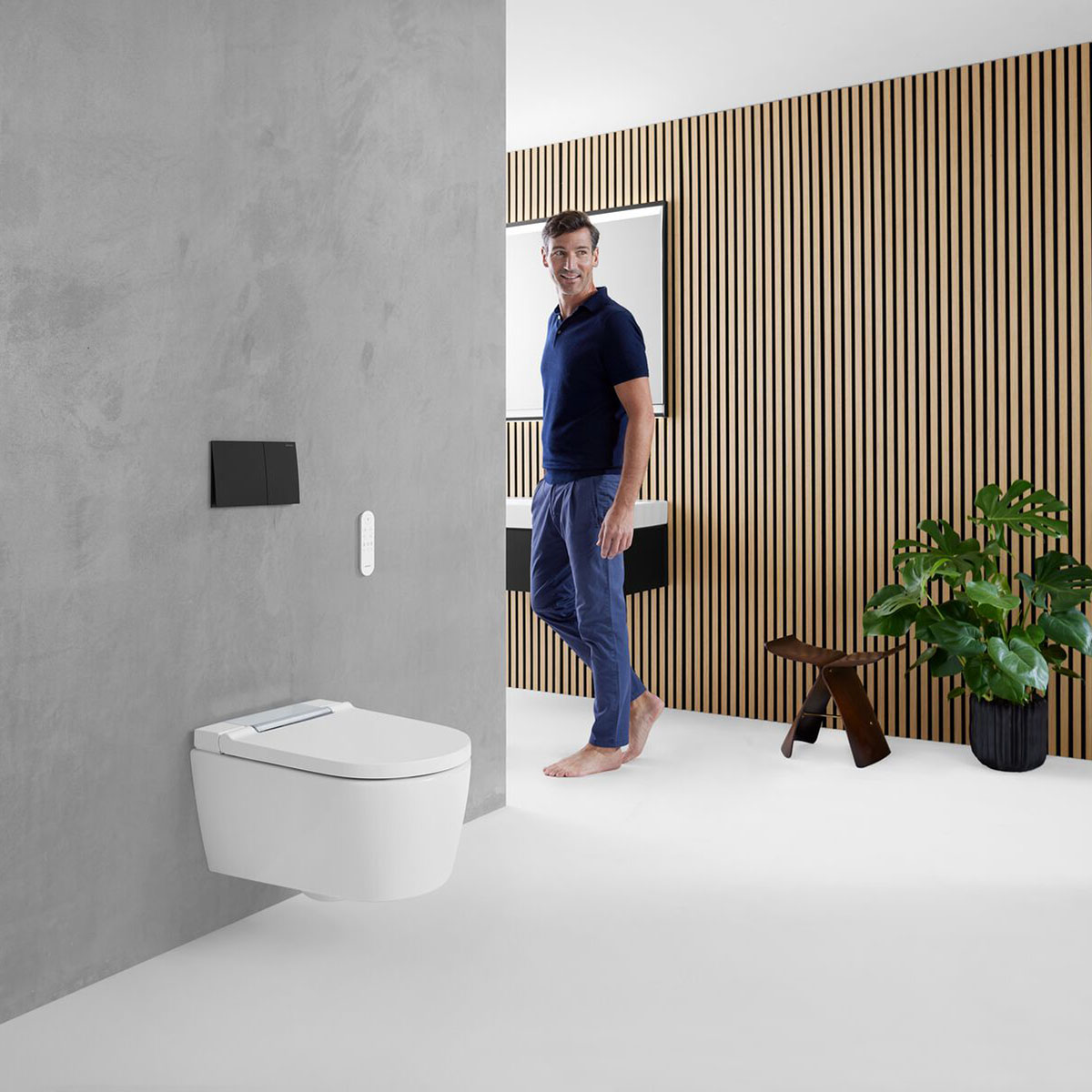 Vägghängd Duschtoalett Geberit AquaClean Sela