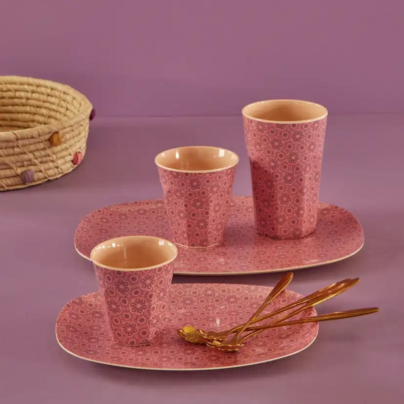 Lattesked Rice Seashell 19 cm 4-Pack Guldfärgad