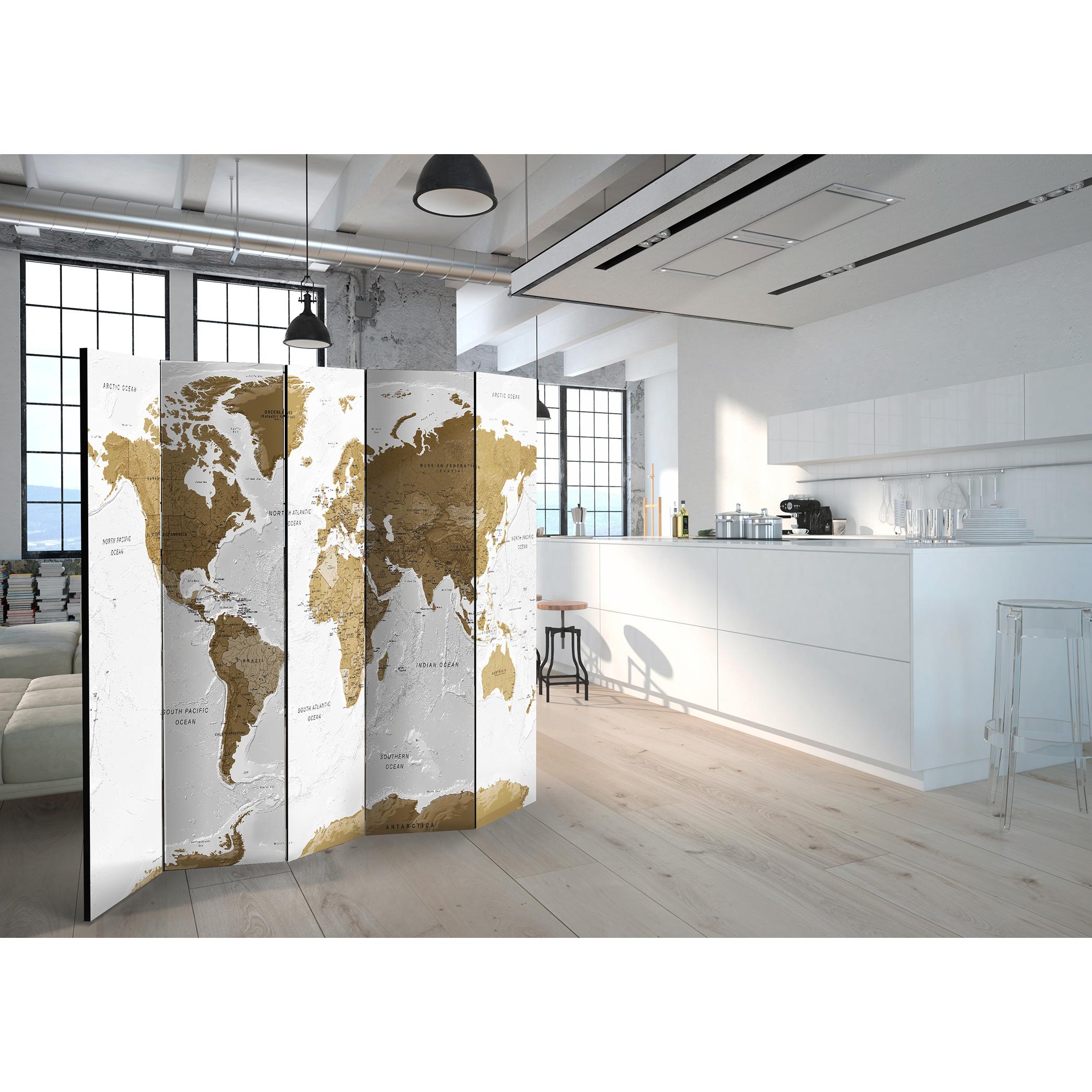 Rumsavdelare Skärmvägg Arkiio White Oceans 225x172 cm