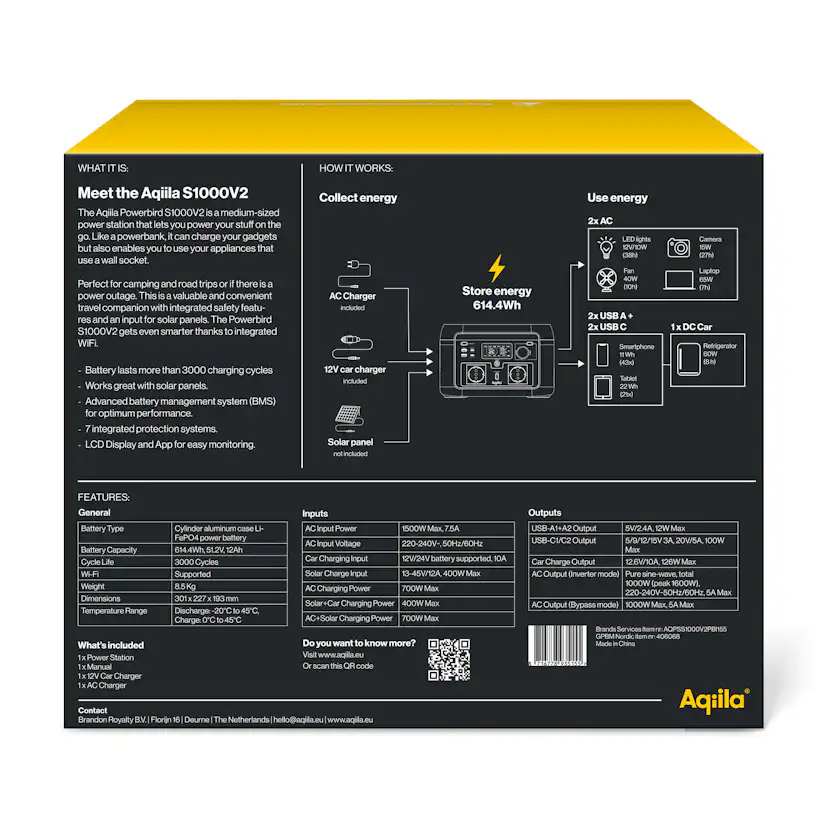 Powerstation Aqiila Powerbird 1000W