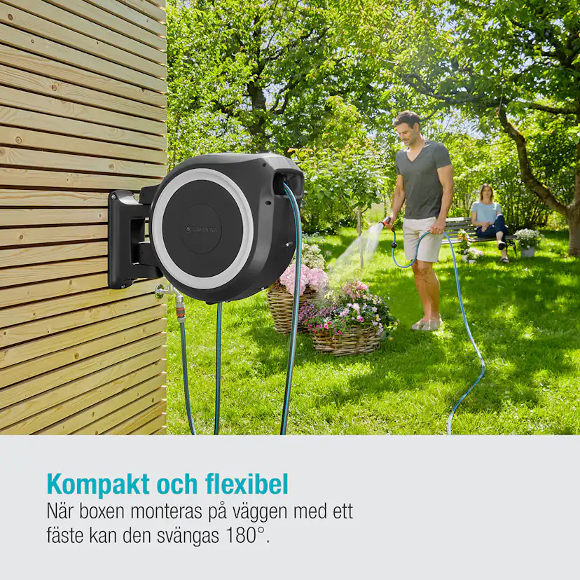 Slangbox Gardena RollUp XL Med Bevattningsmunstycke