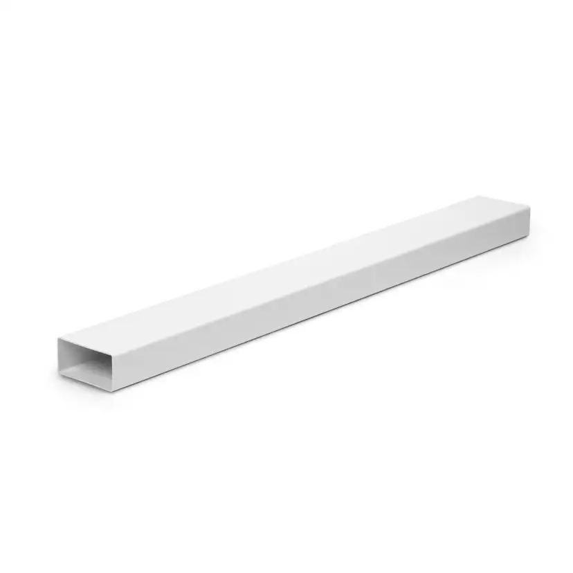 Ventilationskanal Fresh Rektangulär Plastkanal L1000 mm Vit