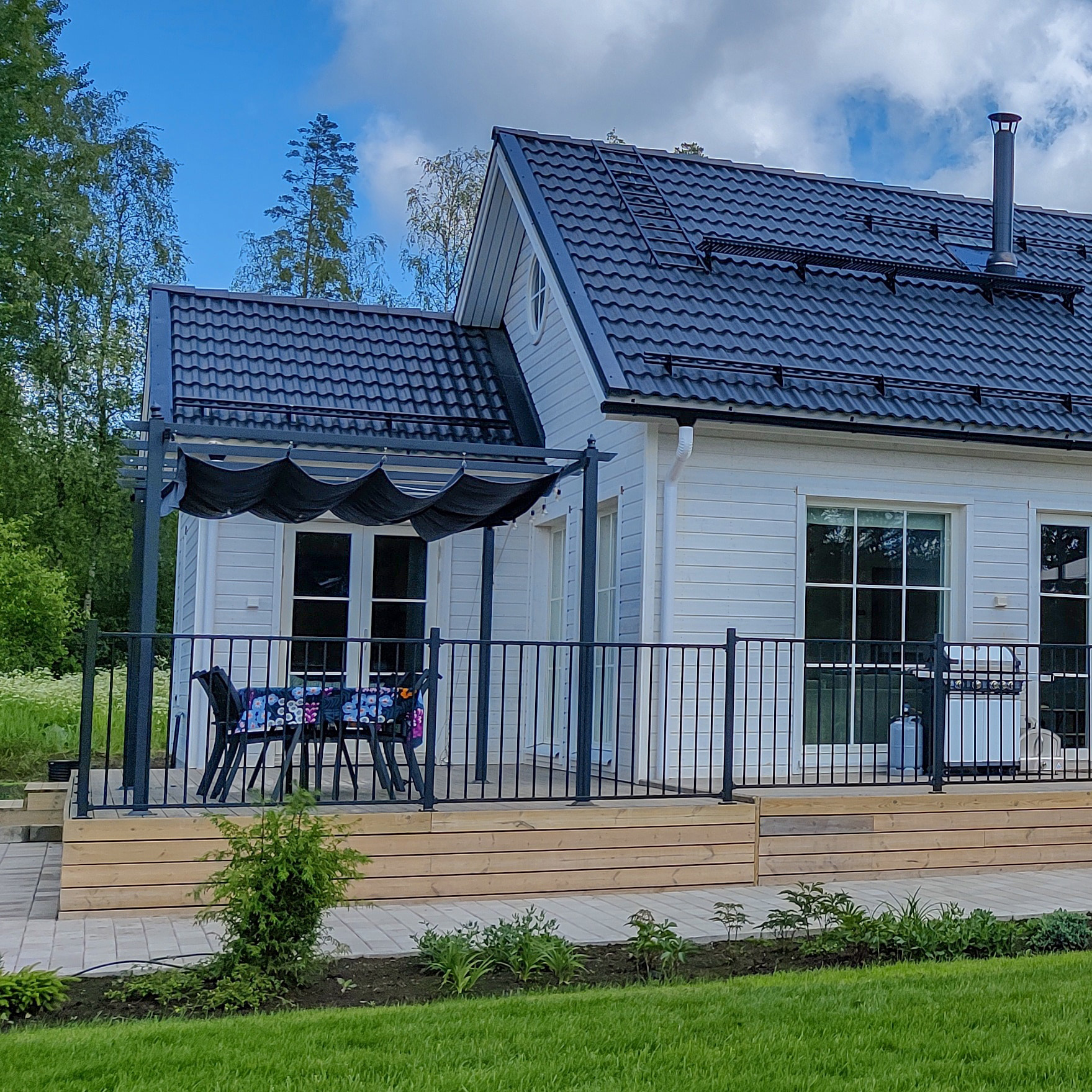 Staket Green Land Garden Aluminium Svart