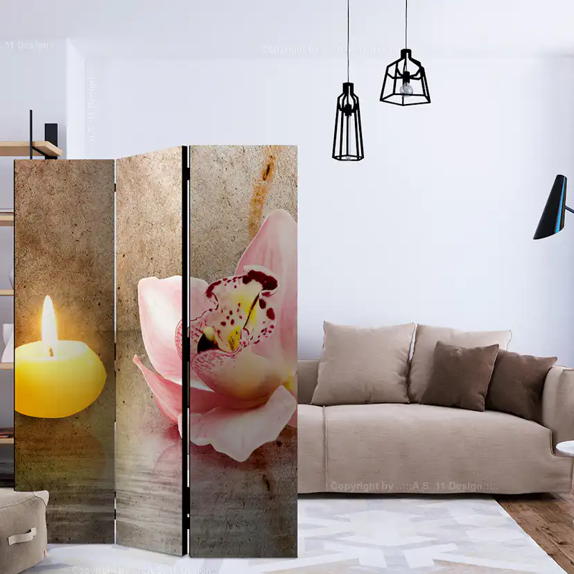 Rumsavdelare Skärmvägg Arkiio Romantic Evening 135x172 cm