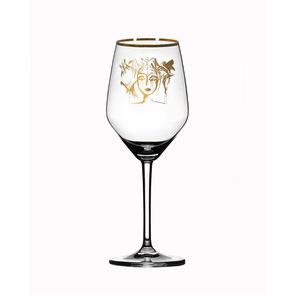 Rosé-/Vitvinsglas Carolina Gynning Gold Edition Slice of Life