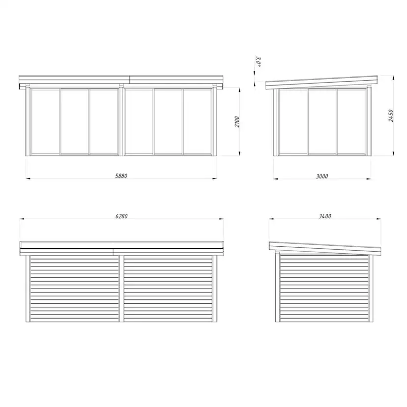 Uterum Palmako Lenna 16,6 m2 Set 402 Slide