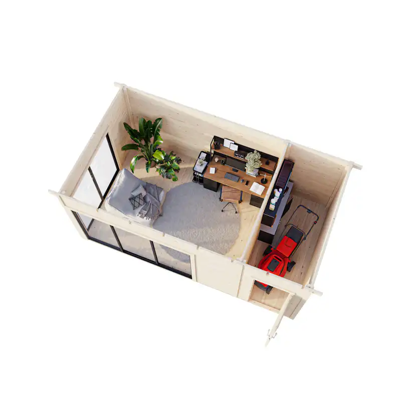 Stuga Palmako Andrea 15,9 m² Slide (inv. 15,2 m²)