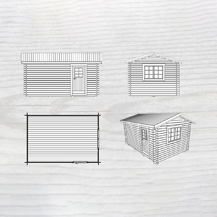 Friggebod Baseco Örnäs 15m² Stuga Byggsats i Trä