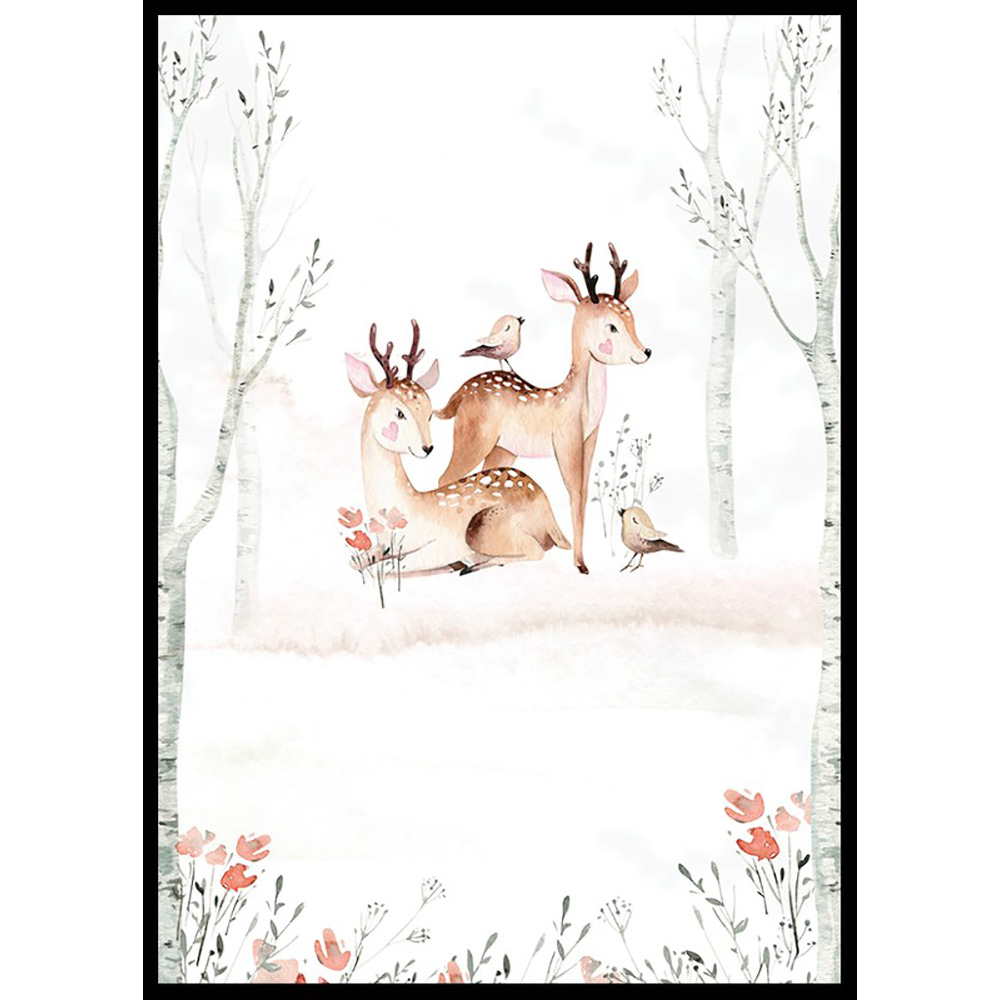Poster Gallerix Forest Deer