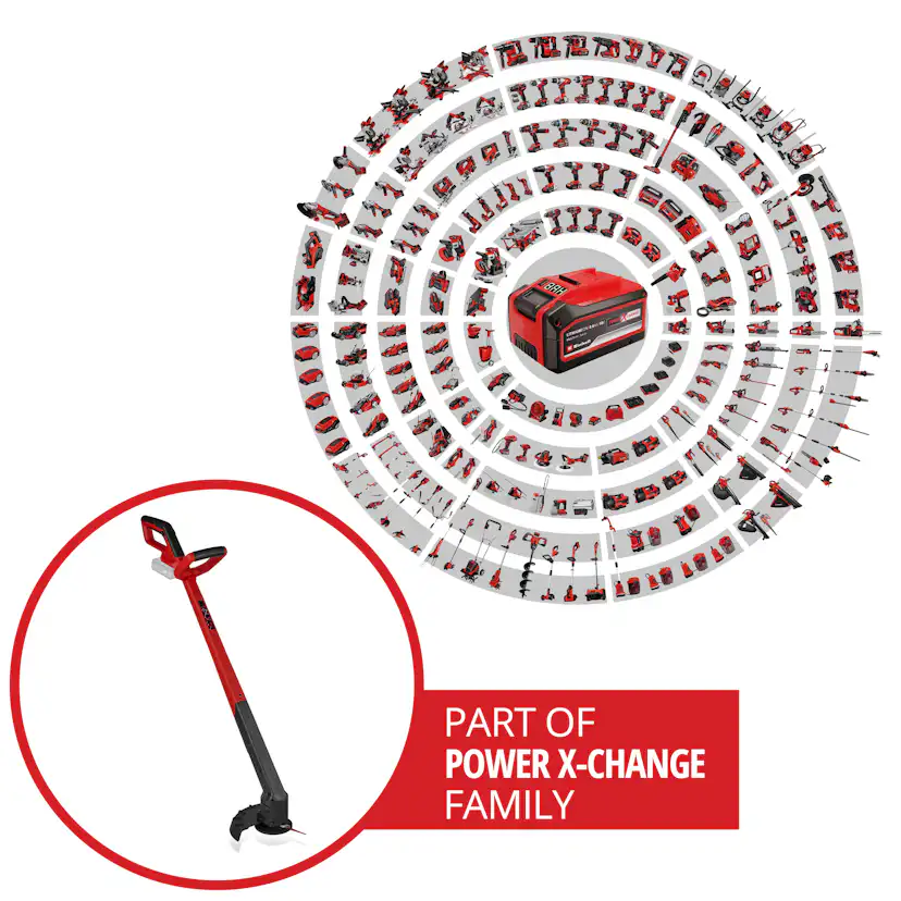 Grästrimmer Einhell GC-CT 18/2411 Li P Utan Batteri & Laddare