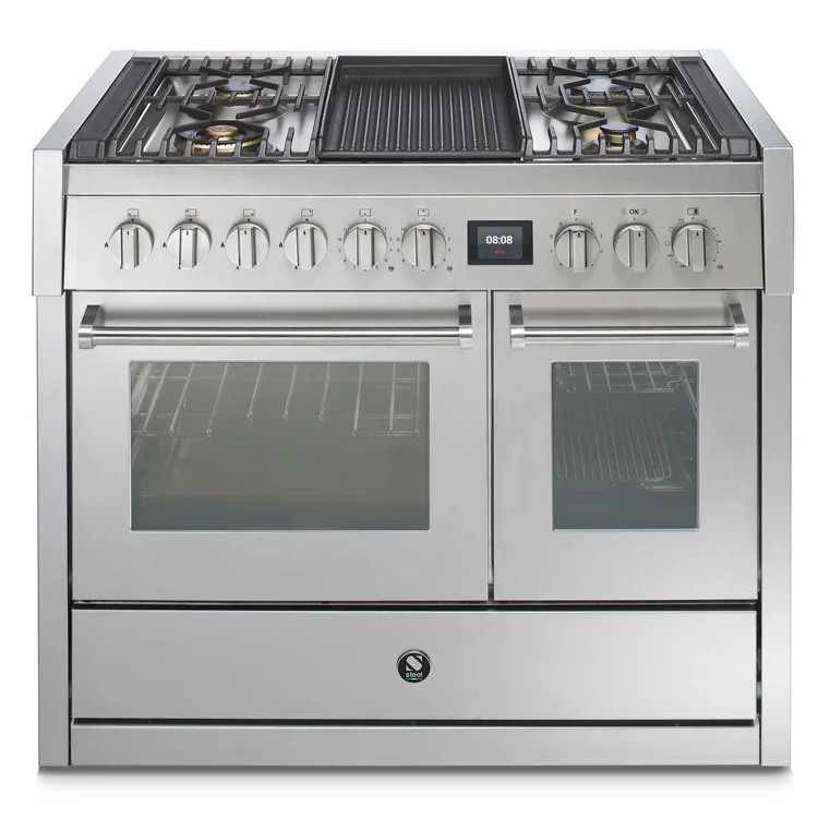 Gasolspis Steel Genesi Combi-Steam 100cm Rostfri med Två Ugnar