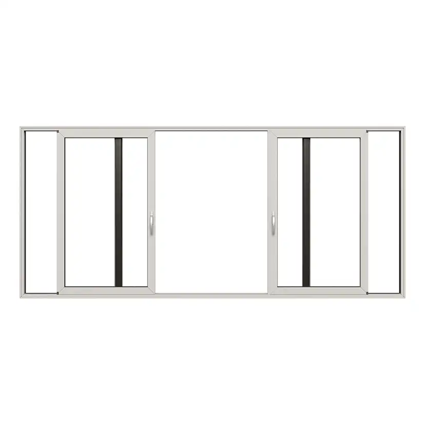 Parskjutdörr NorDan HelAlu Aluminium 4-Delad Enkelspår