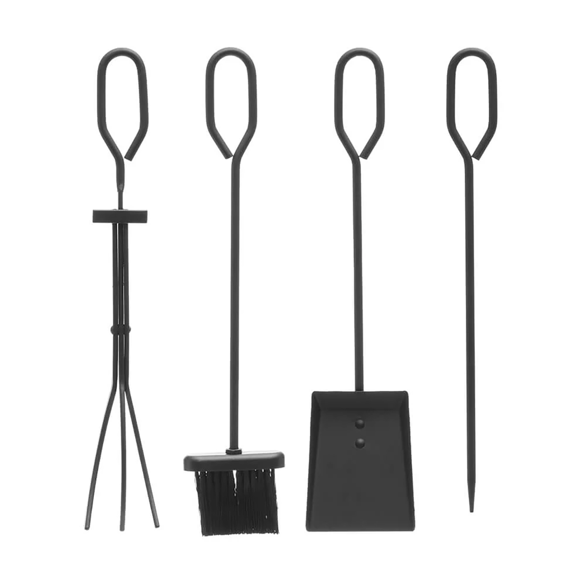 Eldstadsset Mustang Bridge Svart 4-delar för Utemiljö