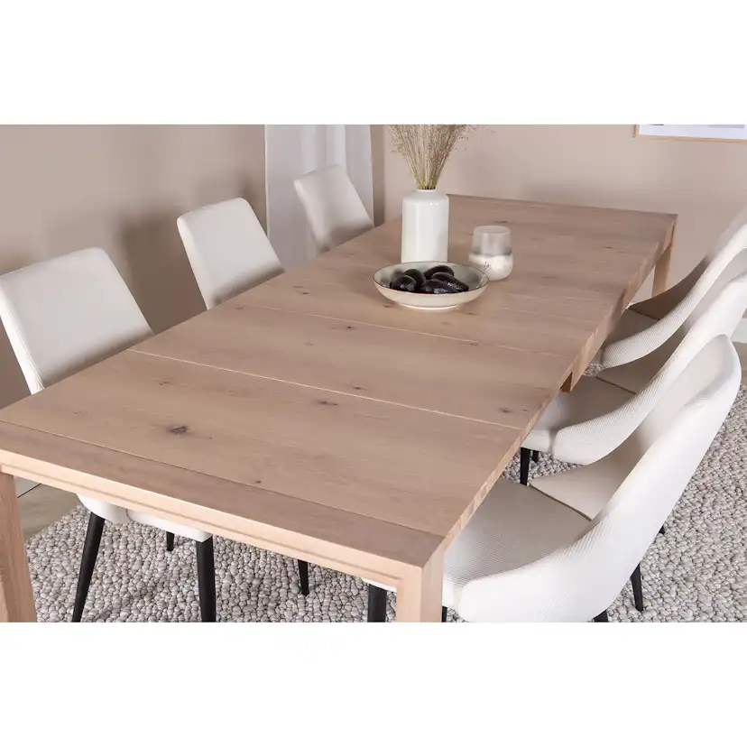 Matgrupp Venture Home Slider Förlängningsbart med 6 Leone stolar