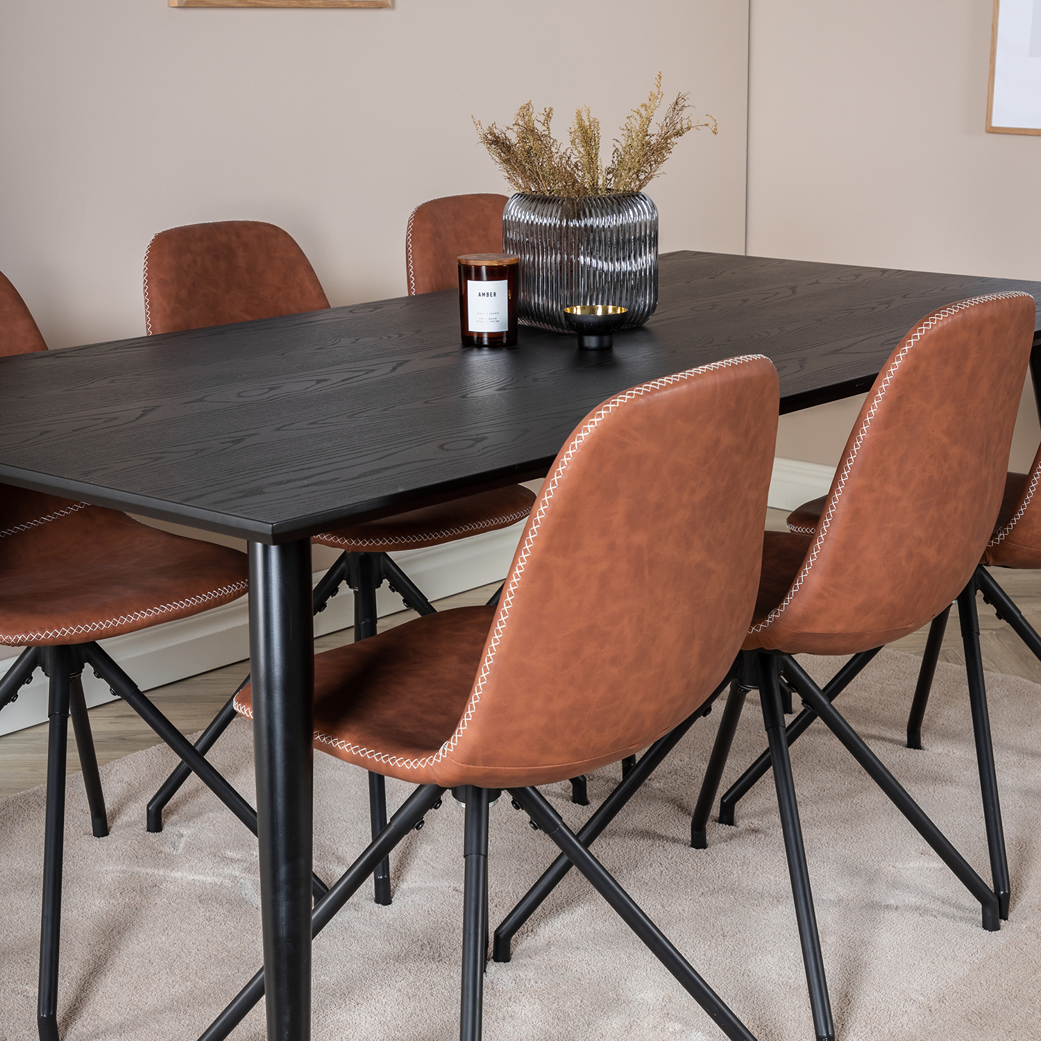 Matgrupp Venture Home Dipp med 6 Polar Snurr Stolar