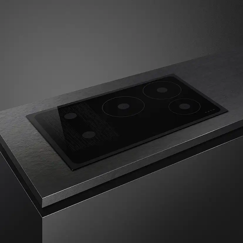 Induktionshäll Smeg SI1M24854D med 5 Kokzoner Svart 80 cm