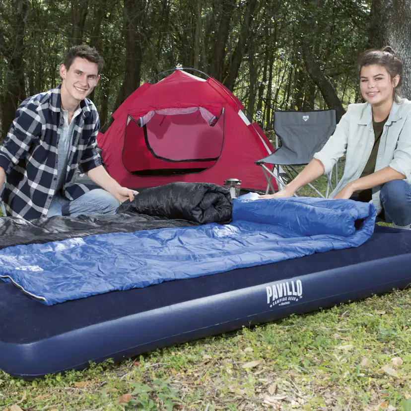 67002 Pavillo 1.91m x 1.37m x 22cm Airbed Full Uppblåsbar madrass Bestway Pavillo Airbed