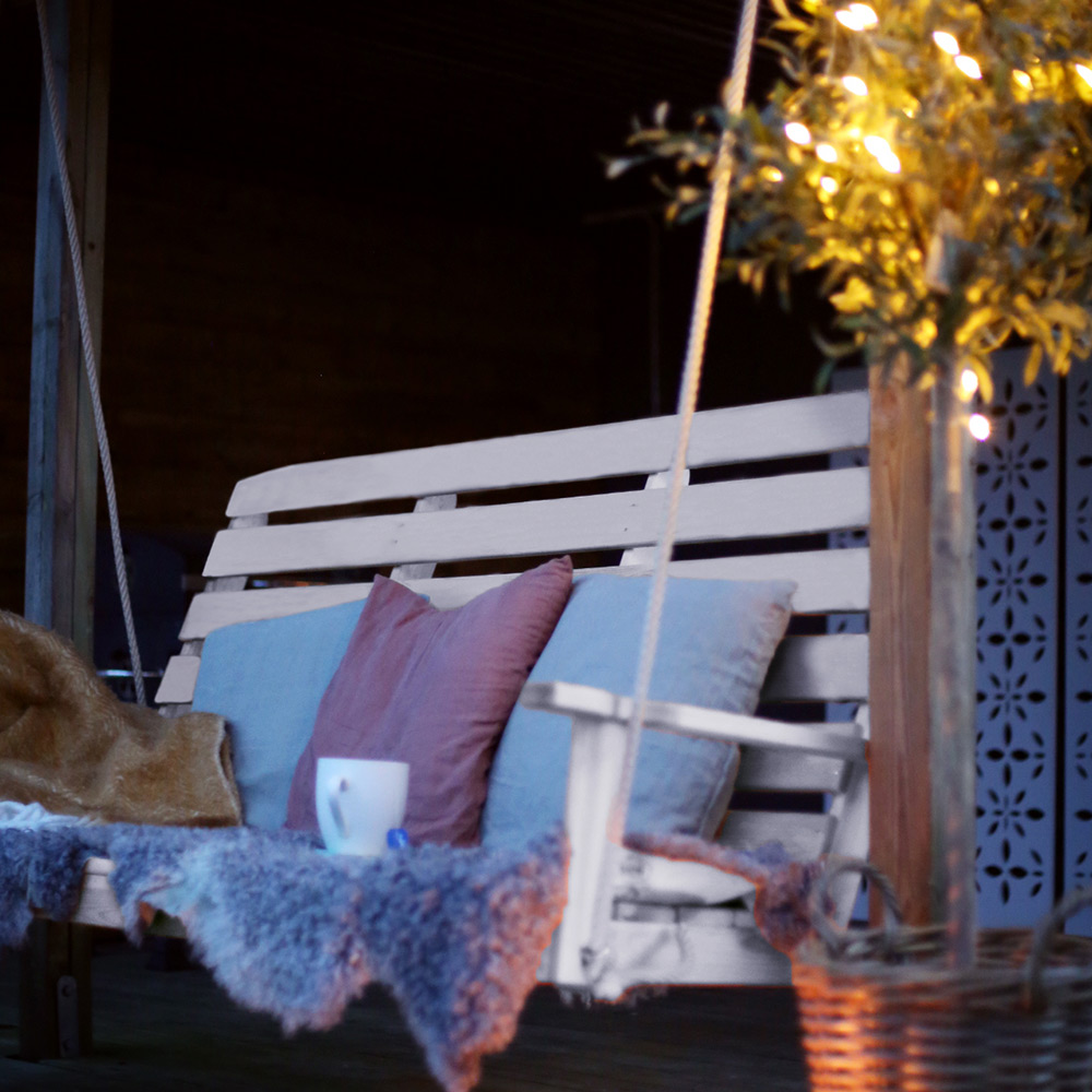 Hammockgunga 177x80x80 cm Svart FSC (B) Svart