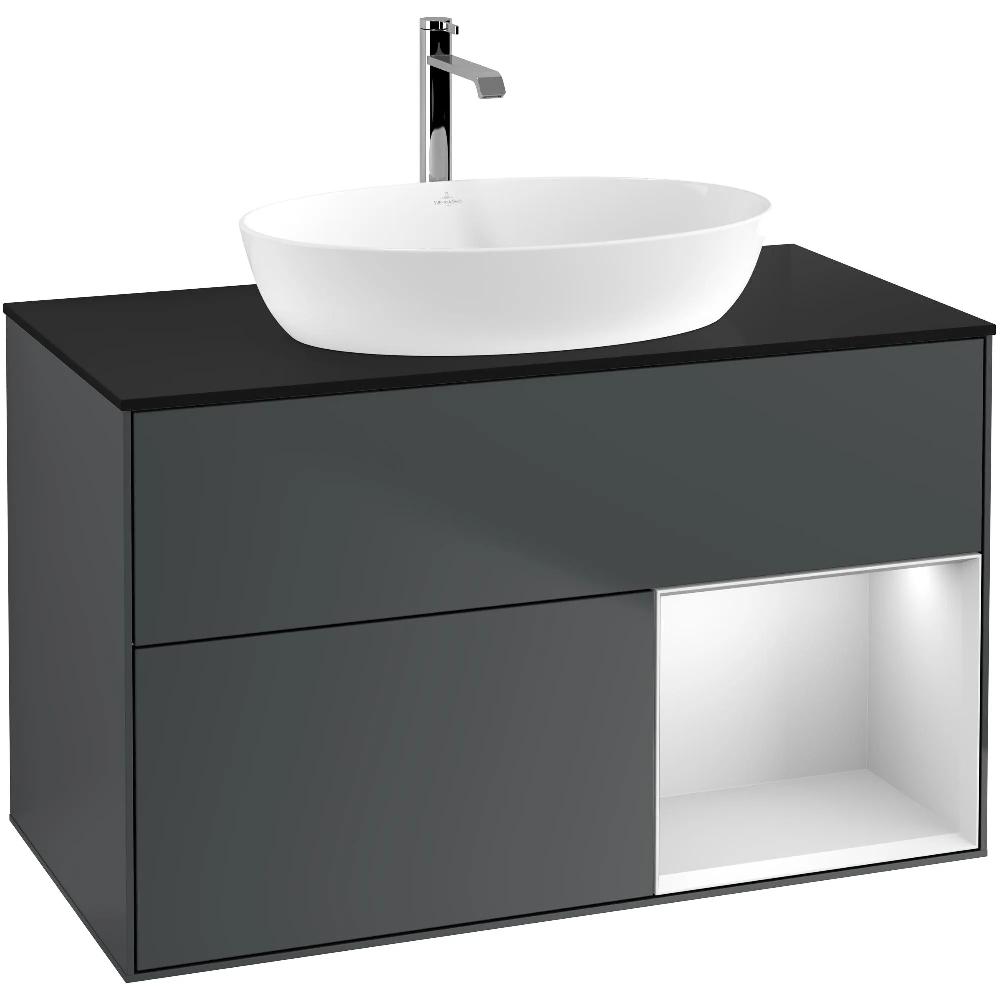 Tvättställsskåp Villeroy & Boch Finion med 2 Lådor Hylla och Bänkskiva för Fristående Tvättställ från Artis & Collaro