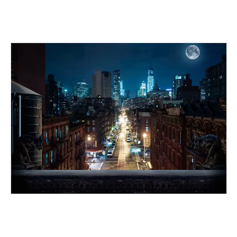 Självhäftande fototapet - Sleepy New York 392x280 Storlek: 392x280 cm