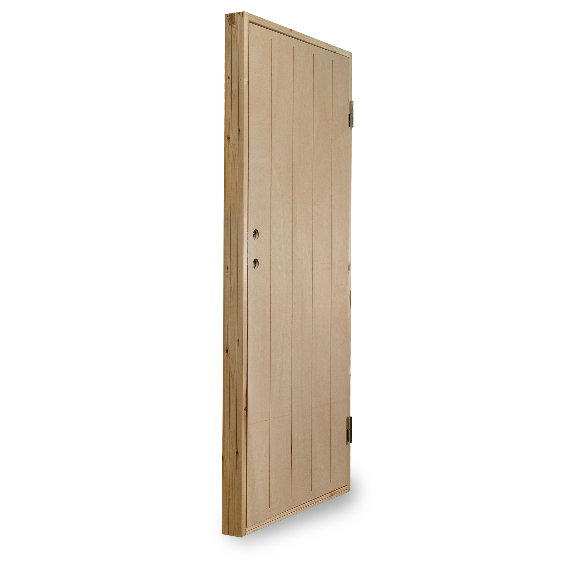 Varmförrådsdörr Jabo Obehandlad Spårfräst Plywood 9x20 dm