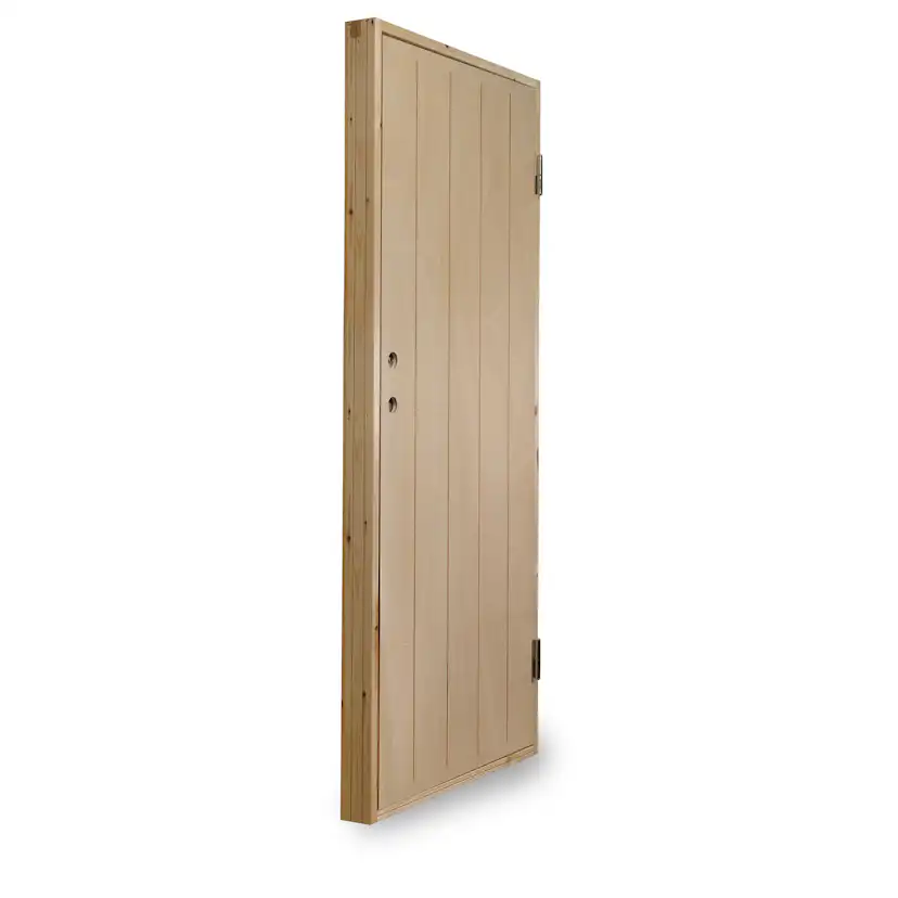 Varmförrådsdörr Jabo Obehandlad Spårfräst Plywood 9x20 dm
