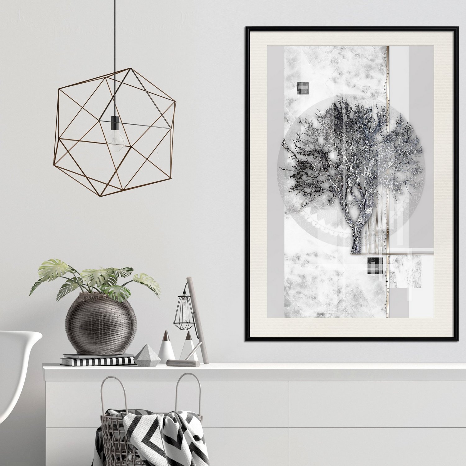 Poster Artgeist Affisch Silver Tree