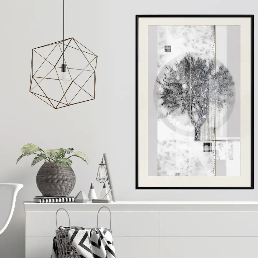 Poster Artgeist Affisch Silver Tree
