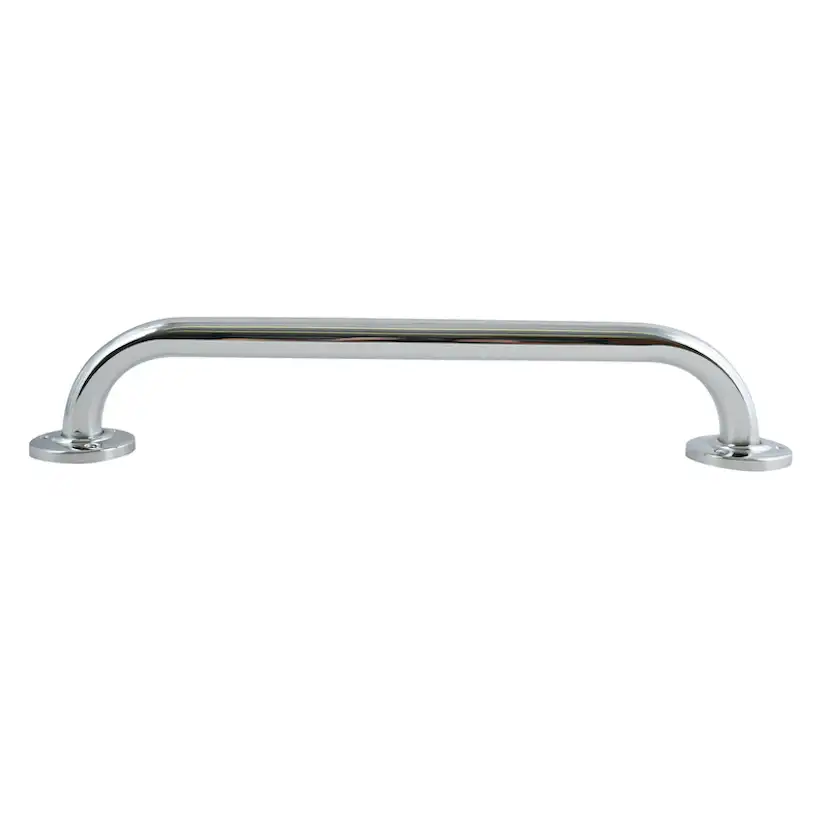 Stödhandtag stål/krom Ø 25 mm 40 cm Krom, 40 cm