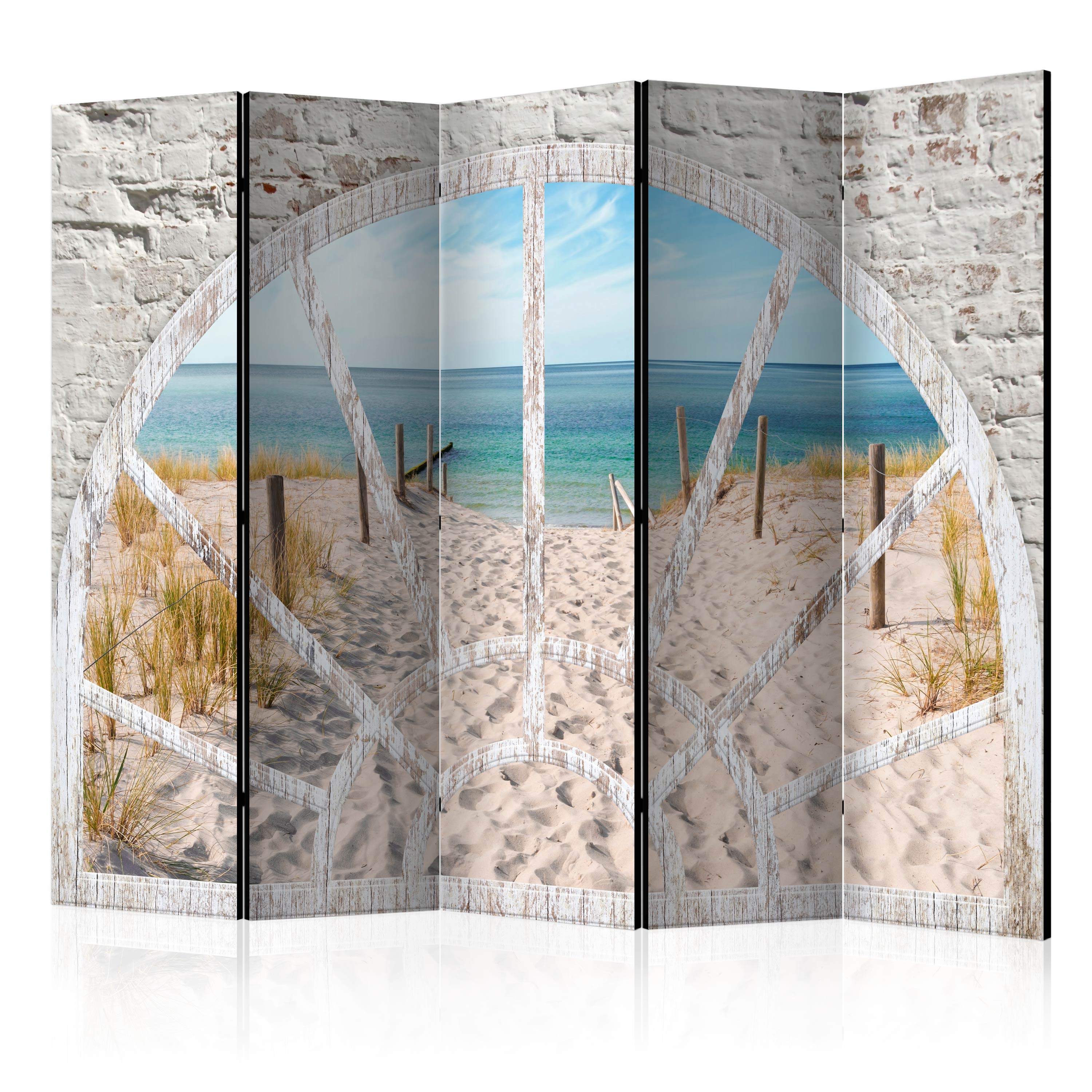 Rumsavdelare Skärmvägg Arkiio Window View Beach II 225x172 cm