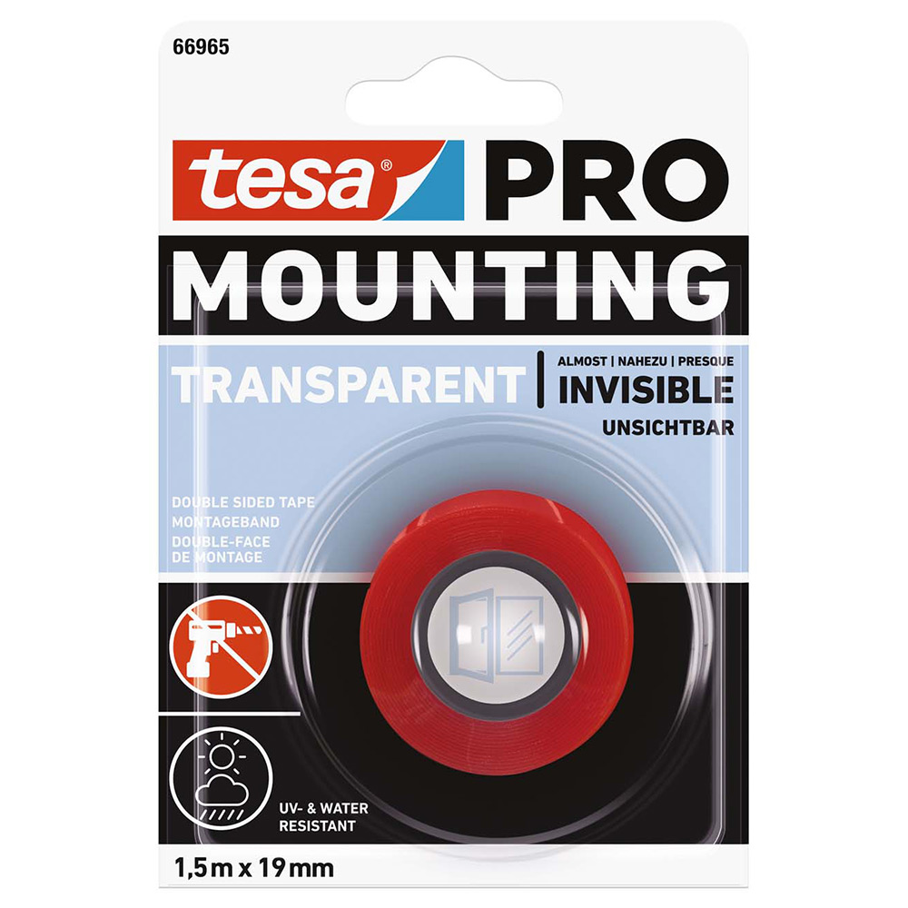 Monter.tejp Tesa Pro Transparent 19 mm