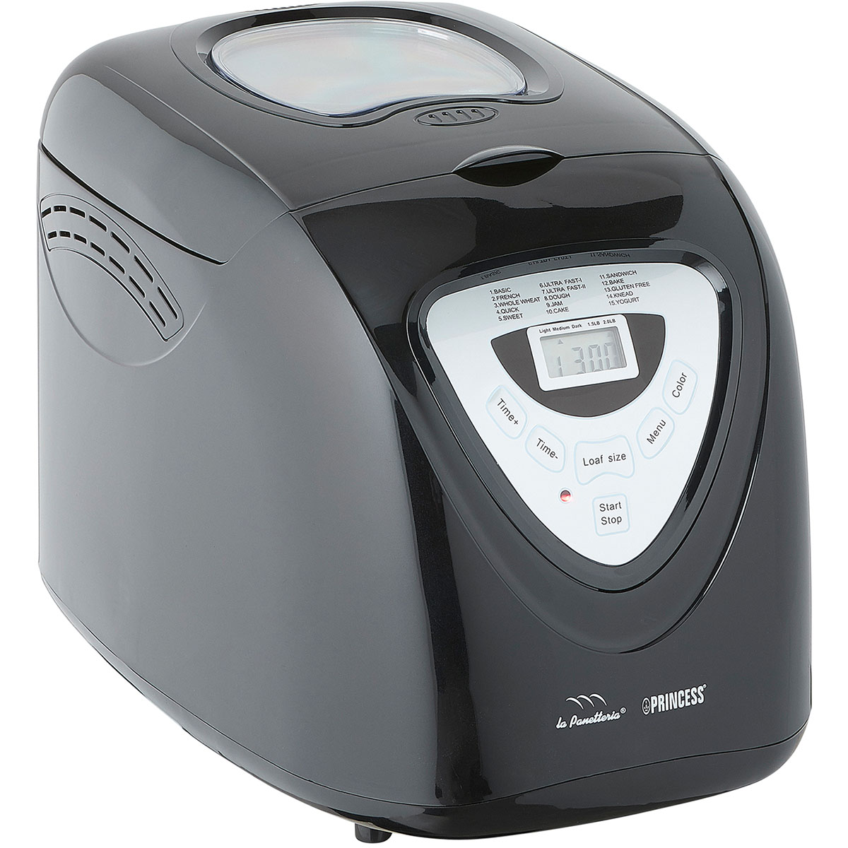 Bakmaskin Princess Black 900g 15 Program Digital