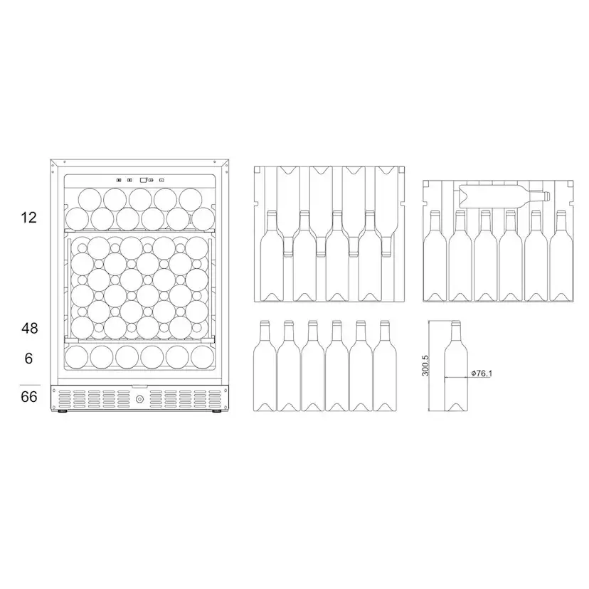 Vinlagringsskåp mQuvée WineStore 82 WSTO82B
