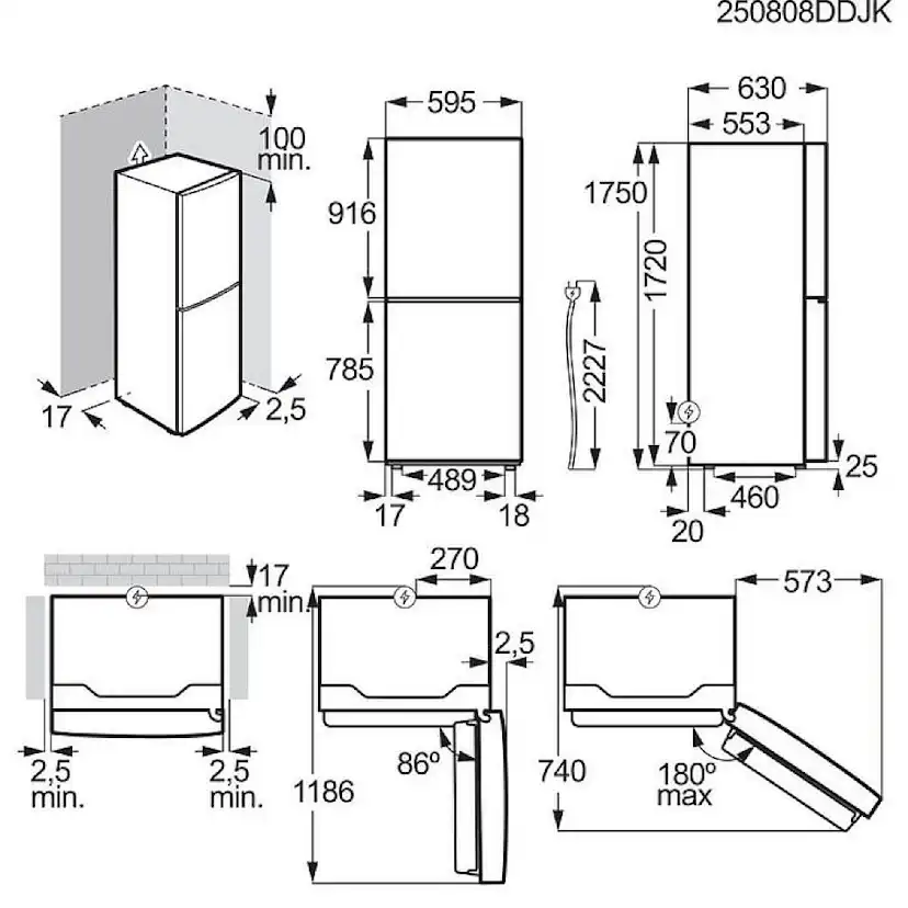 Kyl över frys Electrolux LNT3LE3W1L