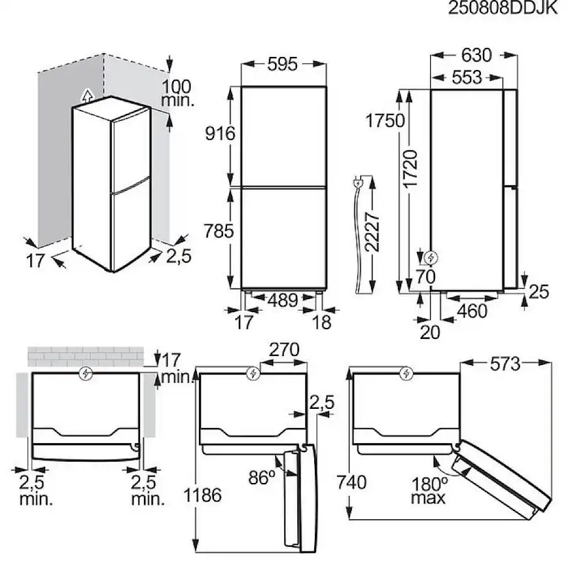 Kyl över frys Electrolux LNT3LE3W1R