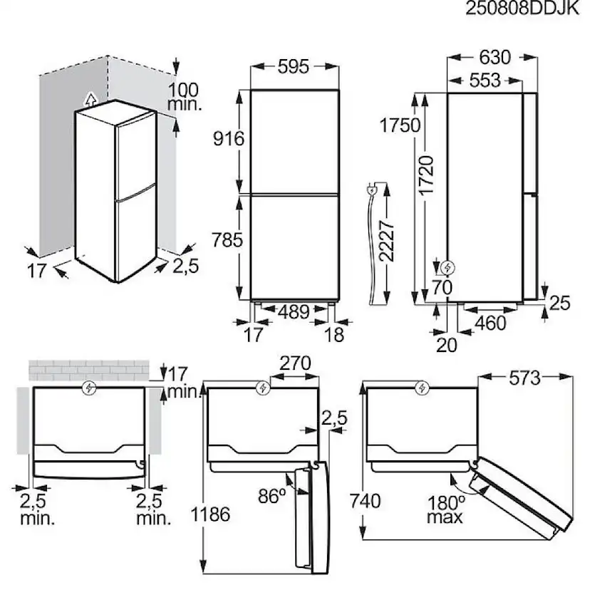 Kyl över frys Electrolux LNT3LE3W1L