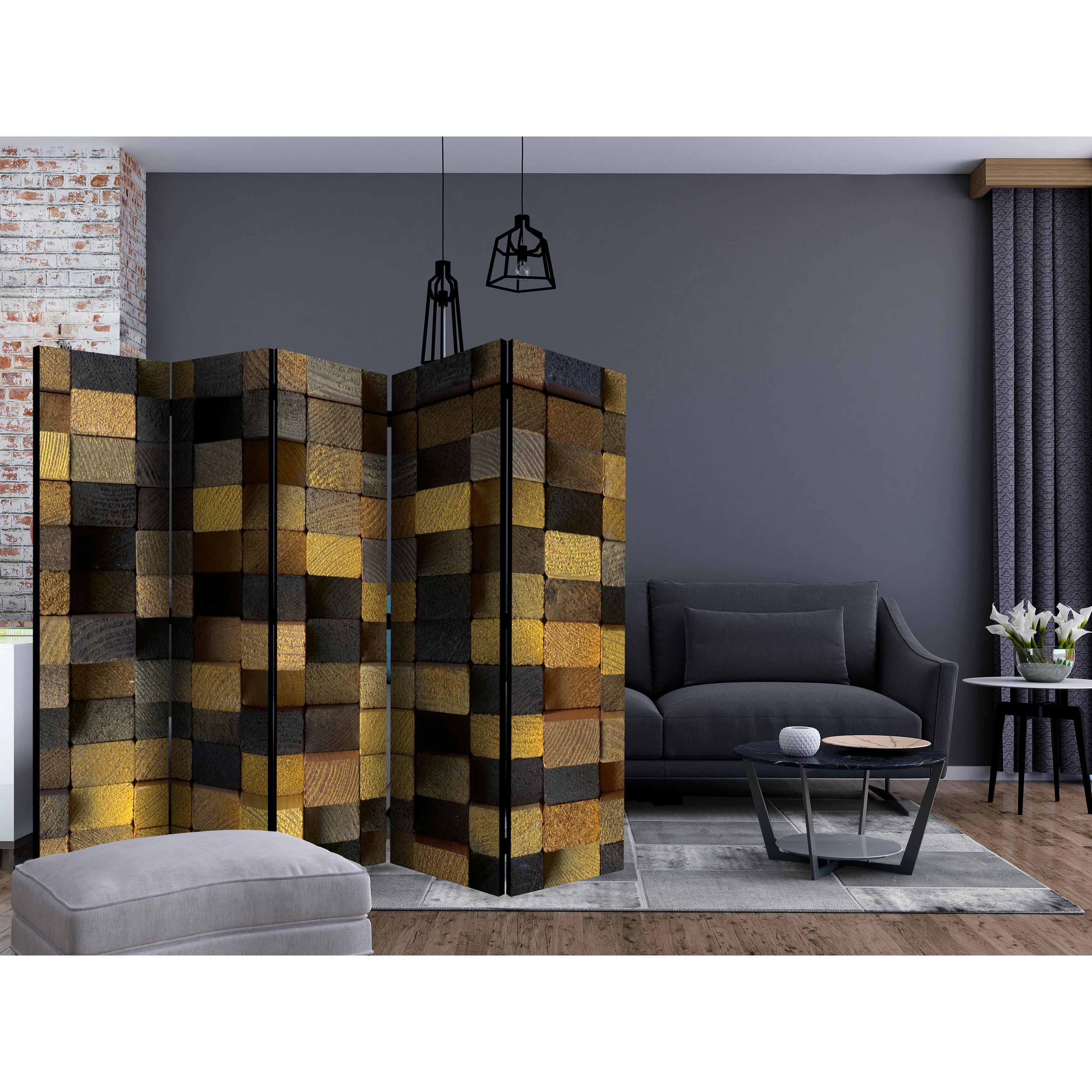 Rumsavdelare Skärmvägg Arkiio Wooden Cubes II 225x172 cm