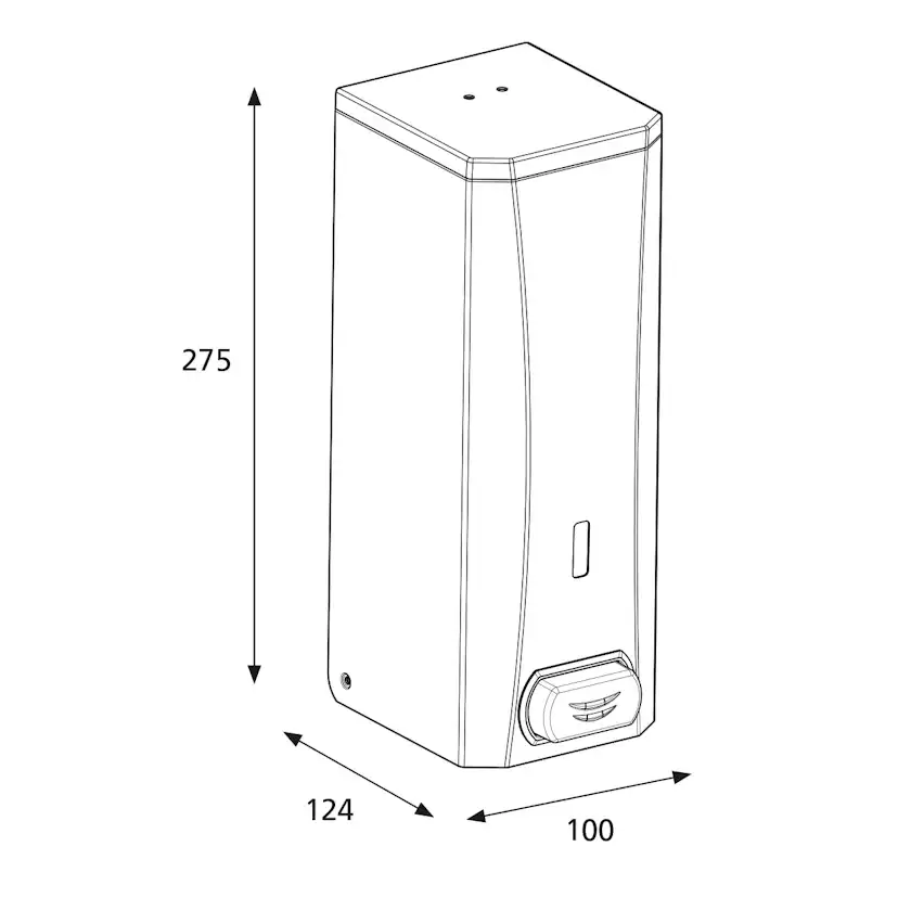 Tvåldispenser Katrin Stål 1000 ml