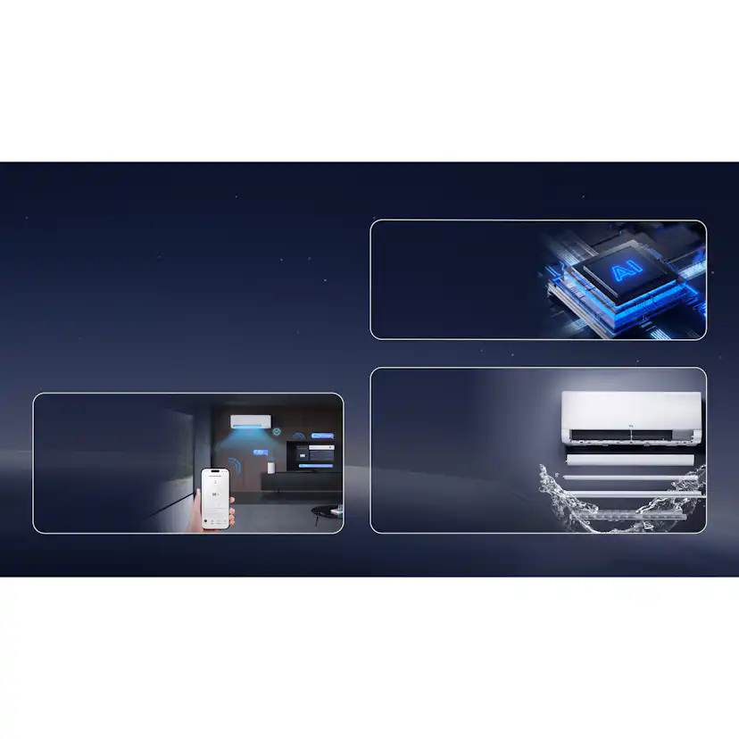 Luftvärmepump TCL S12P9S1 P9 12K AC-funktion och AI-styrning