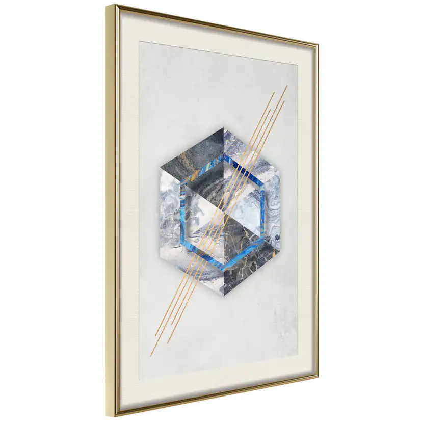 Poster Artgeist Affisch Hexagonal Eye
