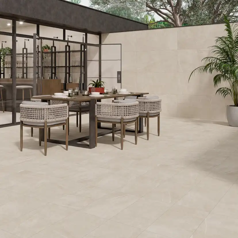 Klinker Bellevue Ivory Marmor Matt 120x120 cm