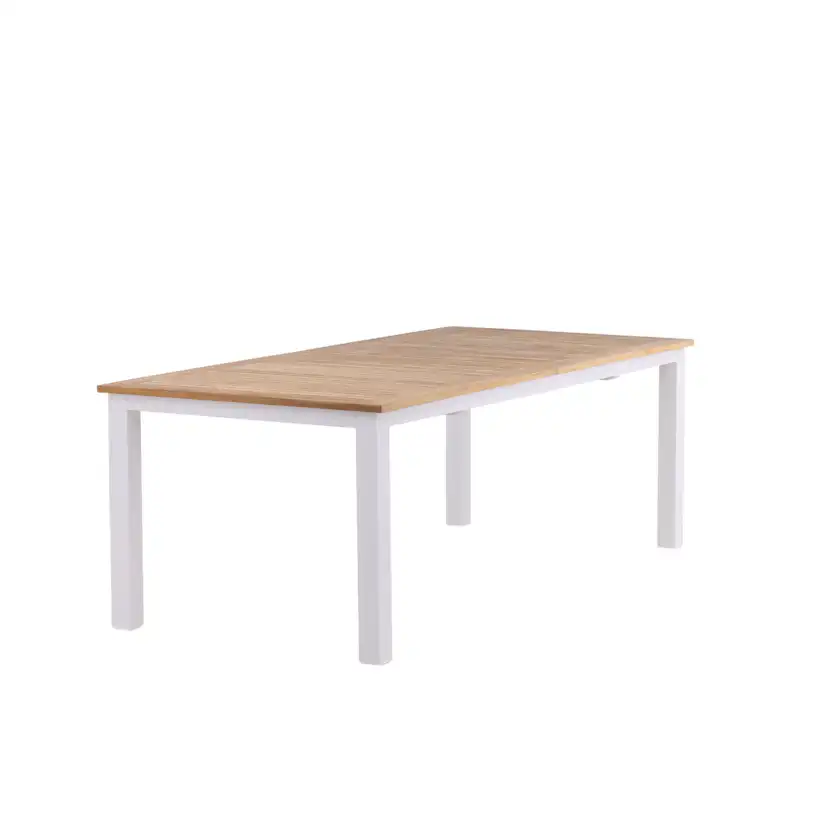 Panama - Table - 224/324*100 - Vit Alu/Teak Vit/Teak