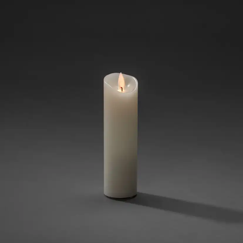 Vaxljus 5x17,8 cm LED vitt HxB: 127x50 mm
